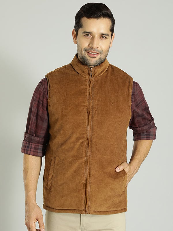 Buy DOLLAR Men Brown Solid Fleece Thermal Vests Online at Best Prices in  India - JioMart.