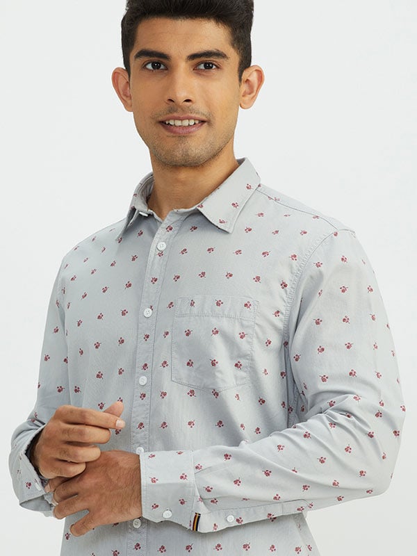 Buy Men Printed Half Sleeve Cotton Shirt Online