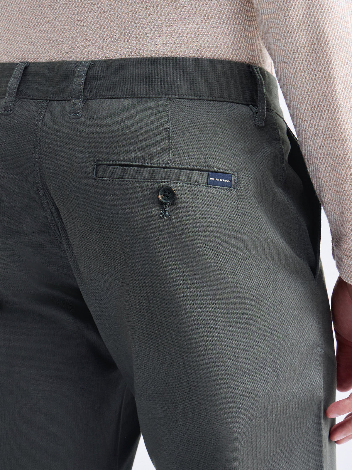 Slim Fit Cotton Trouser - Dark Grey t4option_0