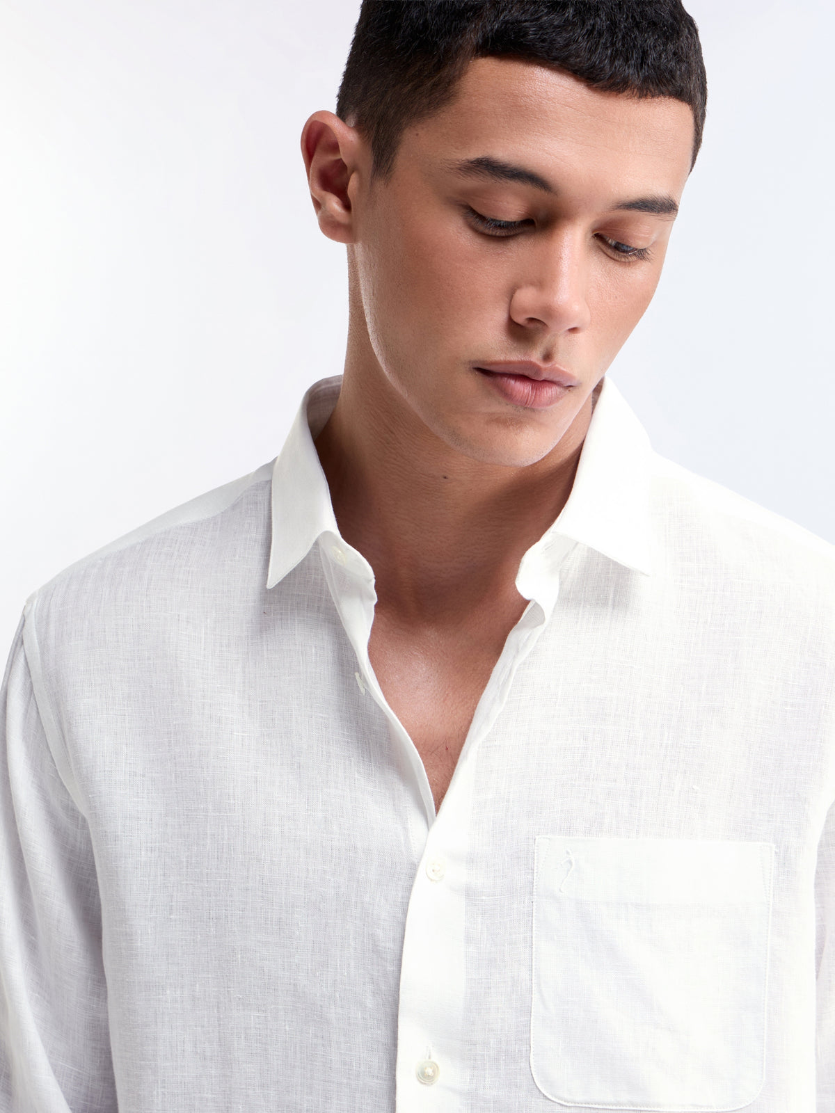 Solid Regular Fit Shirt - White t4option_12