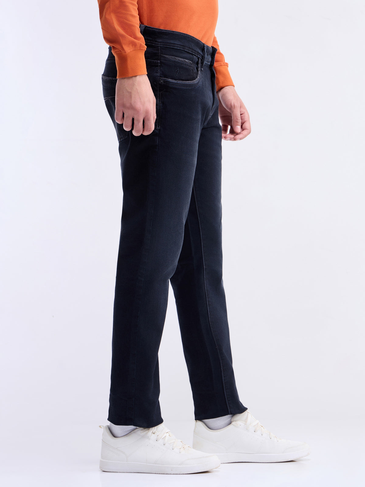 Slim Fit Stretchable Jeans - Dark Oxy t4option_0