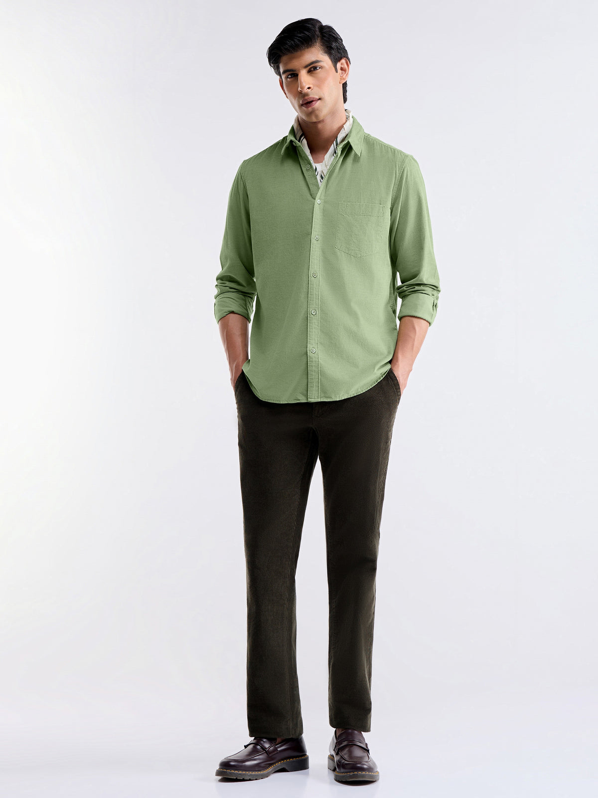 Check Full Sleeve Cotton Shirt - Sap t4option_3