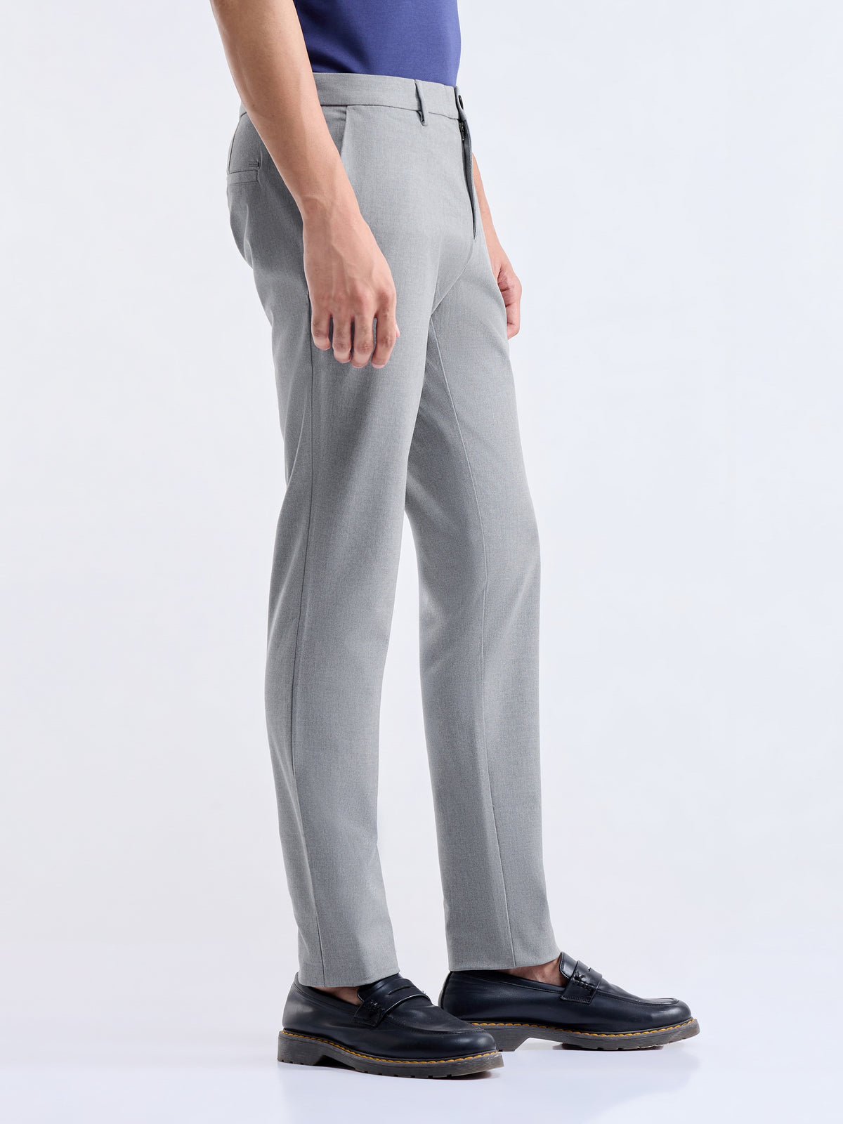 Urban Fit Poly Blend Trouser - Lt Grey M. t4option_0
