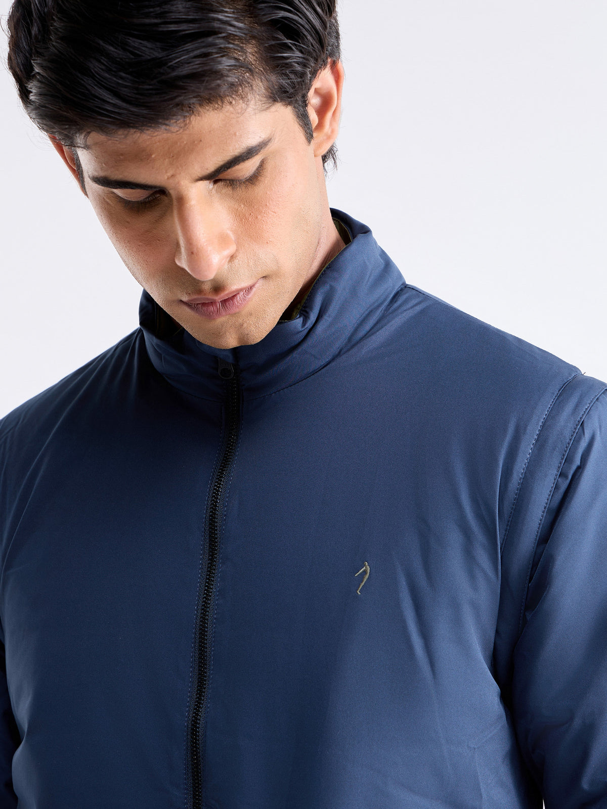Solid Full Sleeve Bomber Jacket - Sap t4option_0