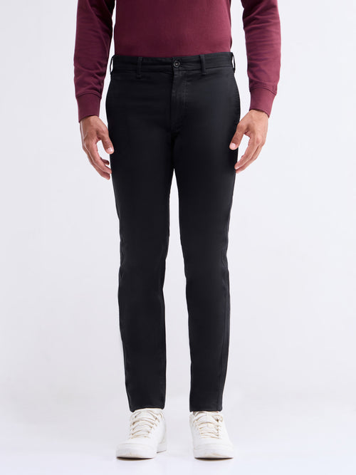 Brooklyn Fit Cotton Stretch Trouser - Black t4option_3