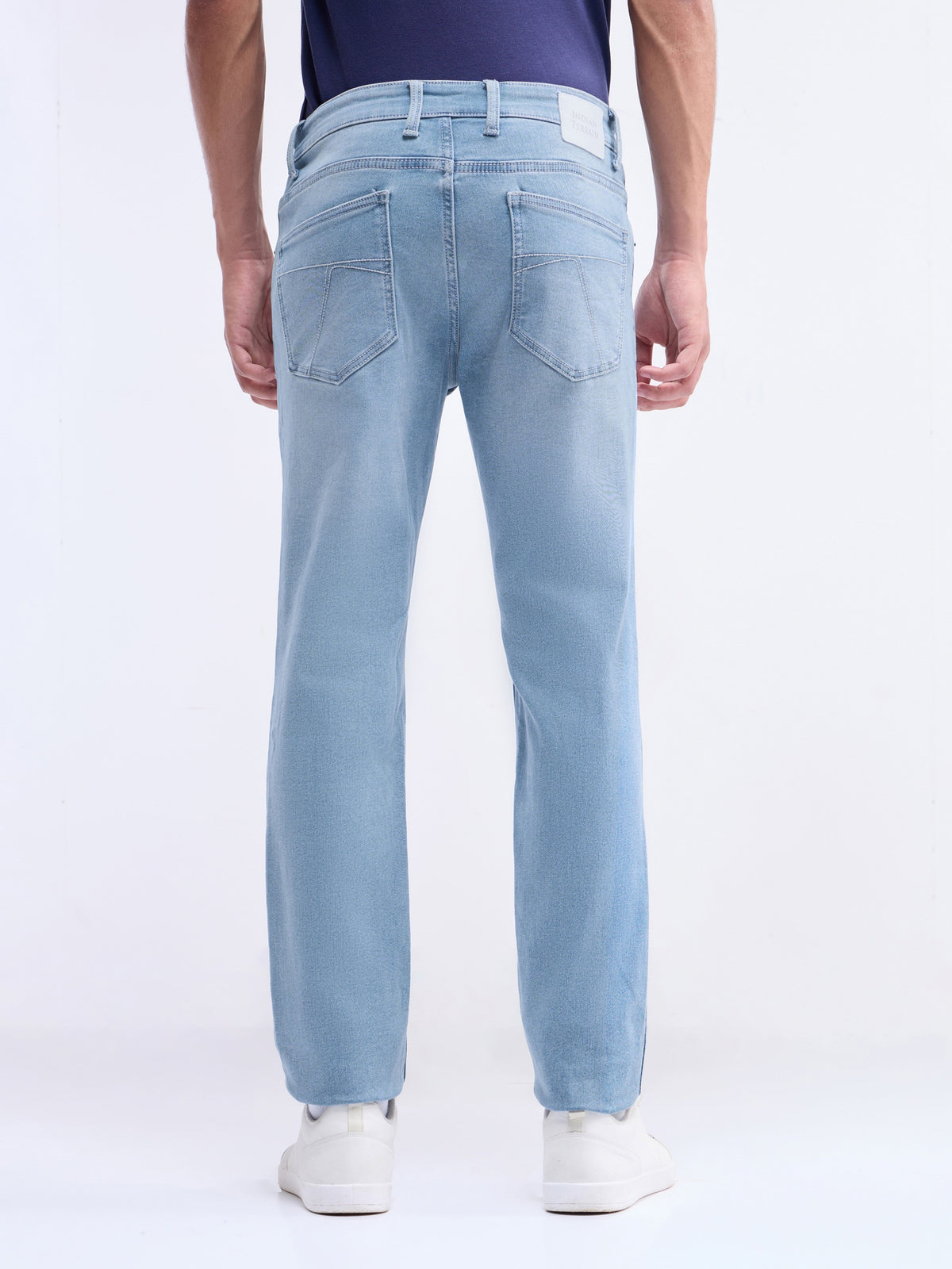 Slim Fit Stretchable Jeans - Light Wash t4option_0