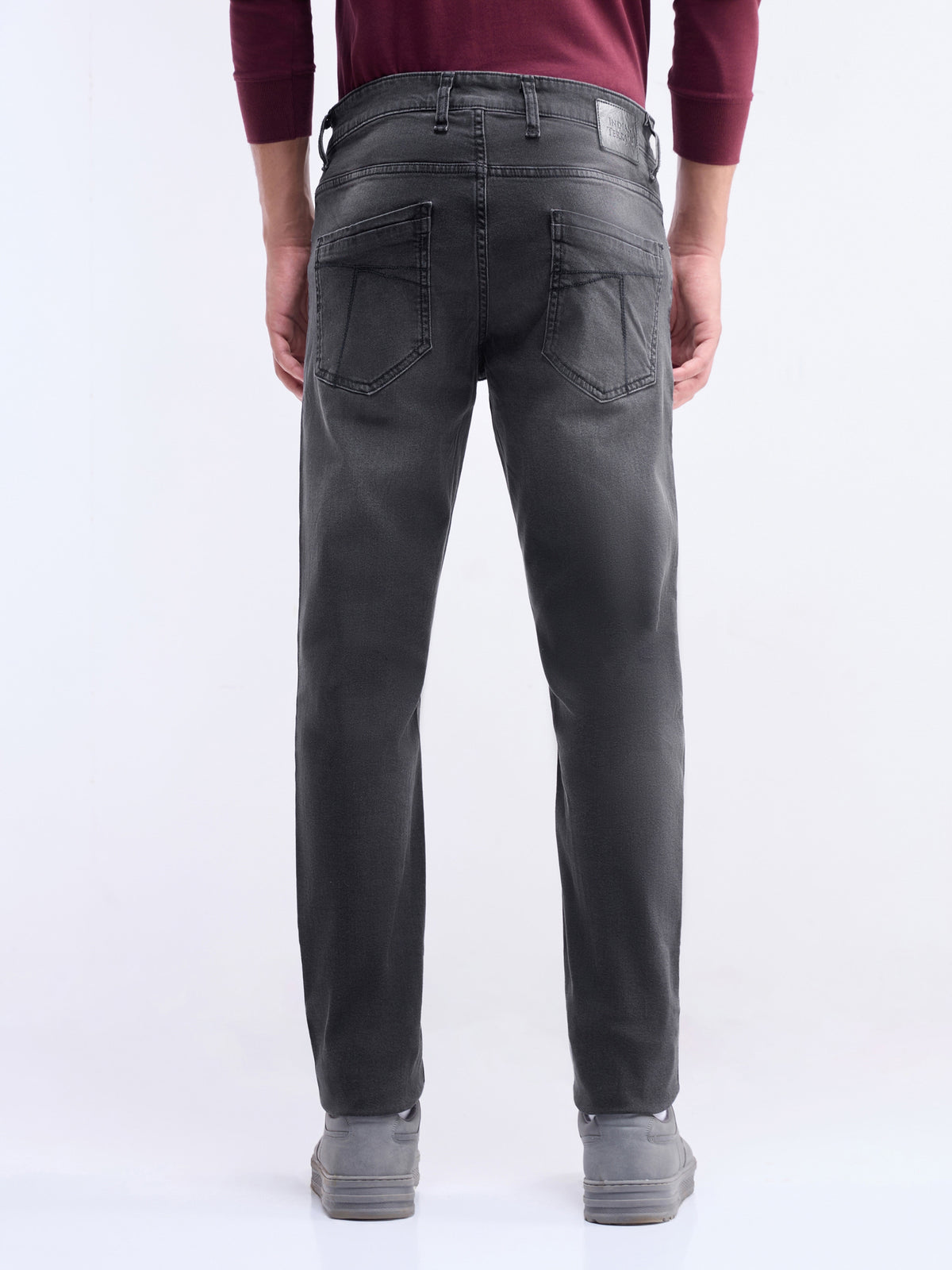 Slim Fit Stretchable Jeans - Md Grey t4option_0