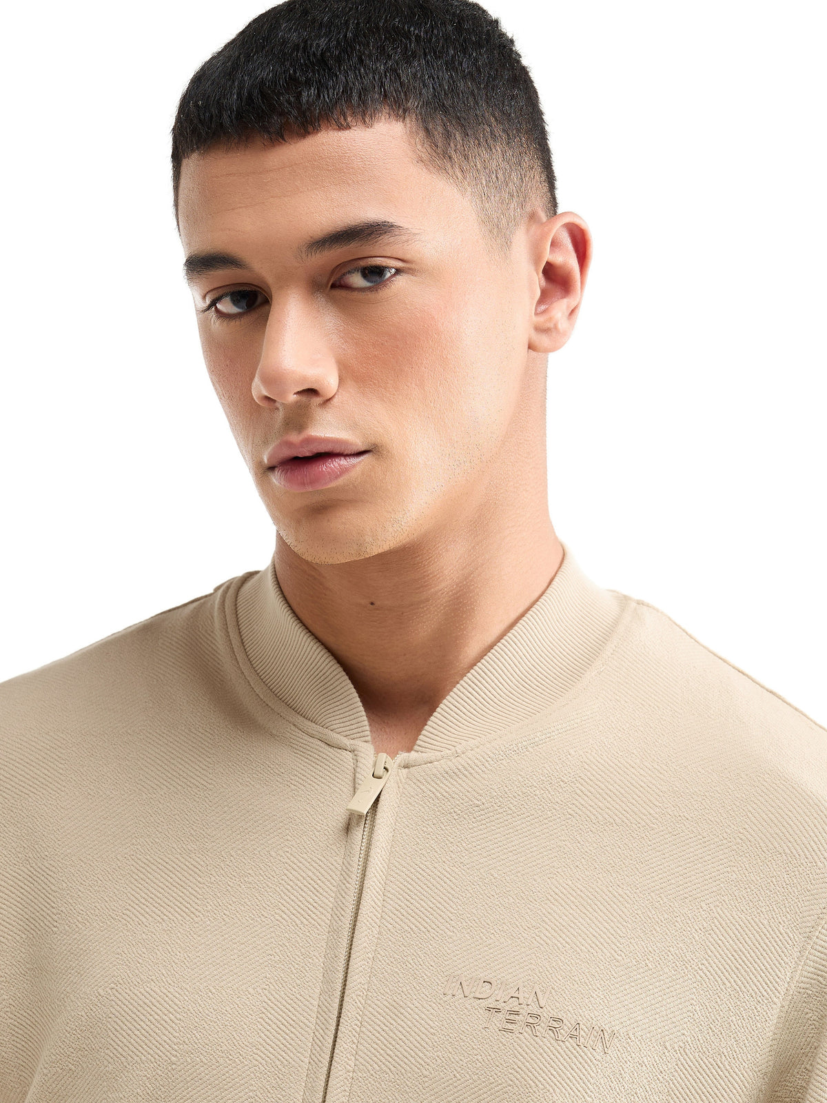 Solid Sweatshirt - Cream t4option_0