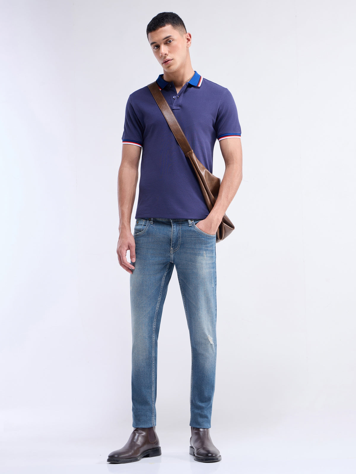 Skinny Fit Cotton Stretch Jeans - Tint Wash t4option_0
