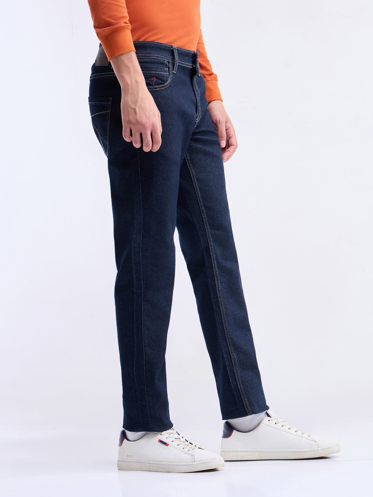 Slim Fit Cotton Stretch Jeans - Rinse t4option_0