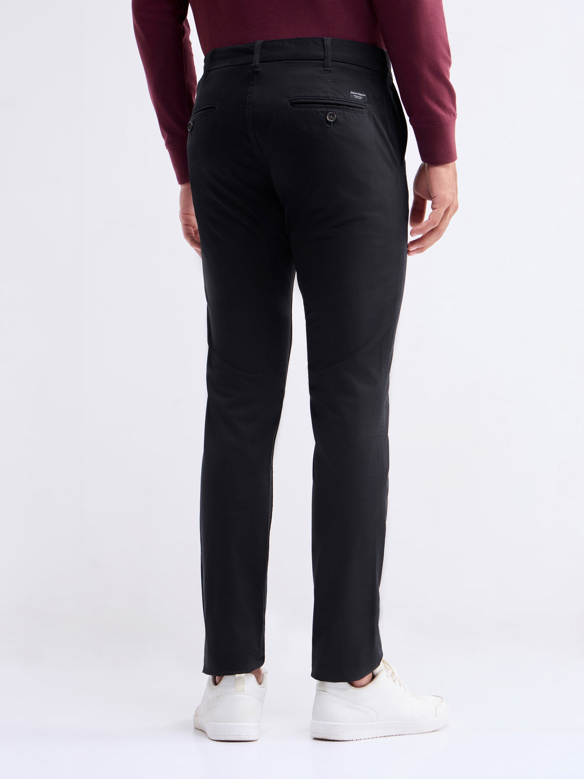 Brooklyn Fit Cotton Stretch Trouser - Black t4option_3