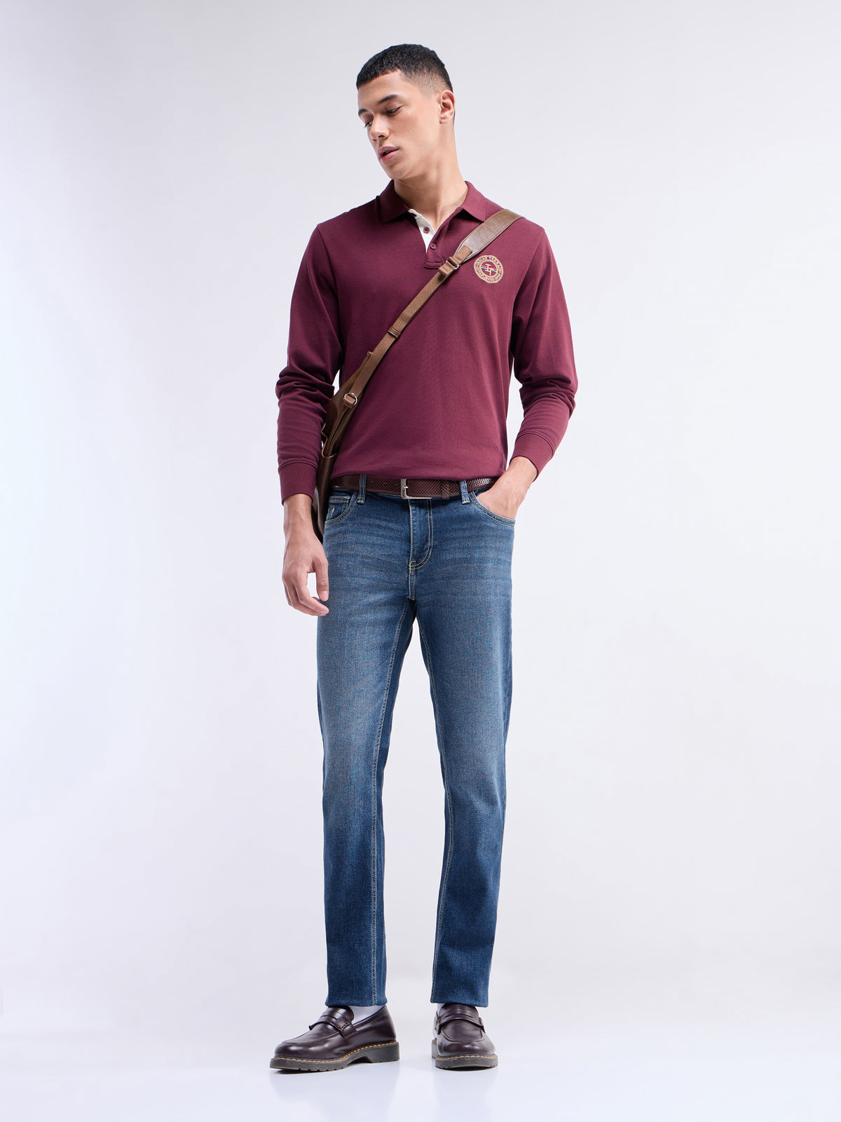 Slim Fit Stretchable Jeans - Light Wash t4option_0
