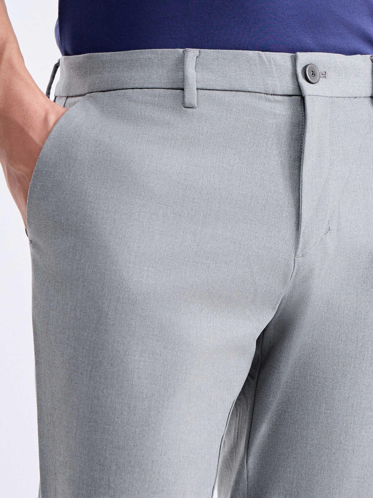 Urban Fit Poly Blend Trouser - Lt Grey M. t4option_0