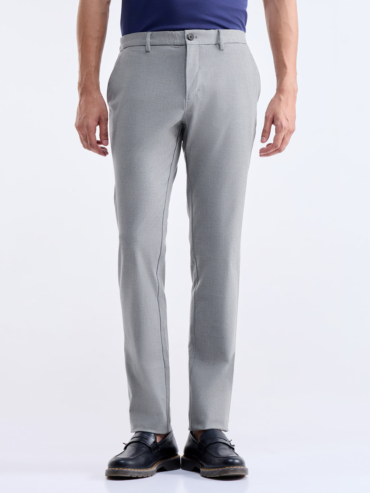 Urban Fit Poly Blend Trouser - Lt Grey M. t4option_0