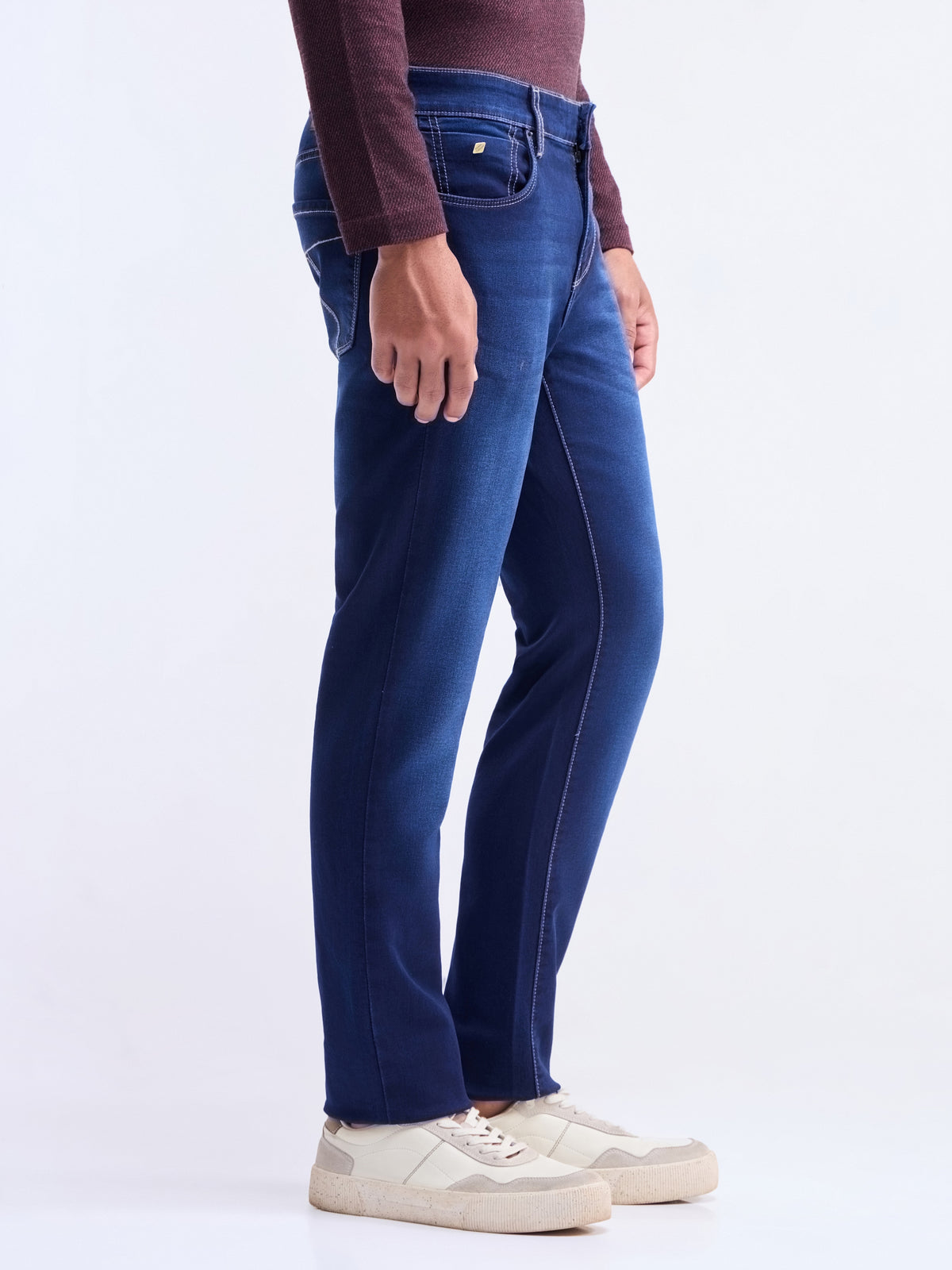 Slim Fit Cotton Stretch Jeans - Dark Wash t4option_0