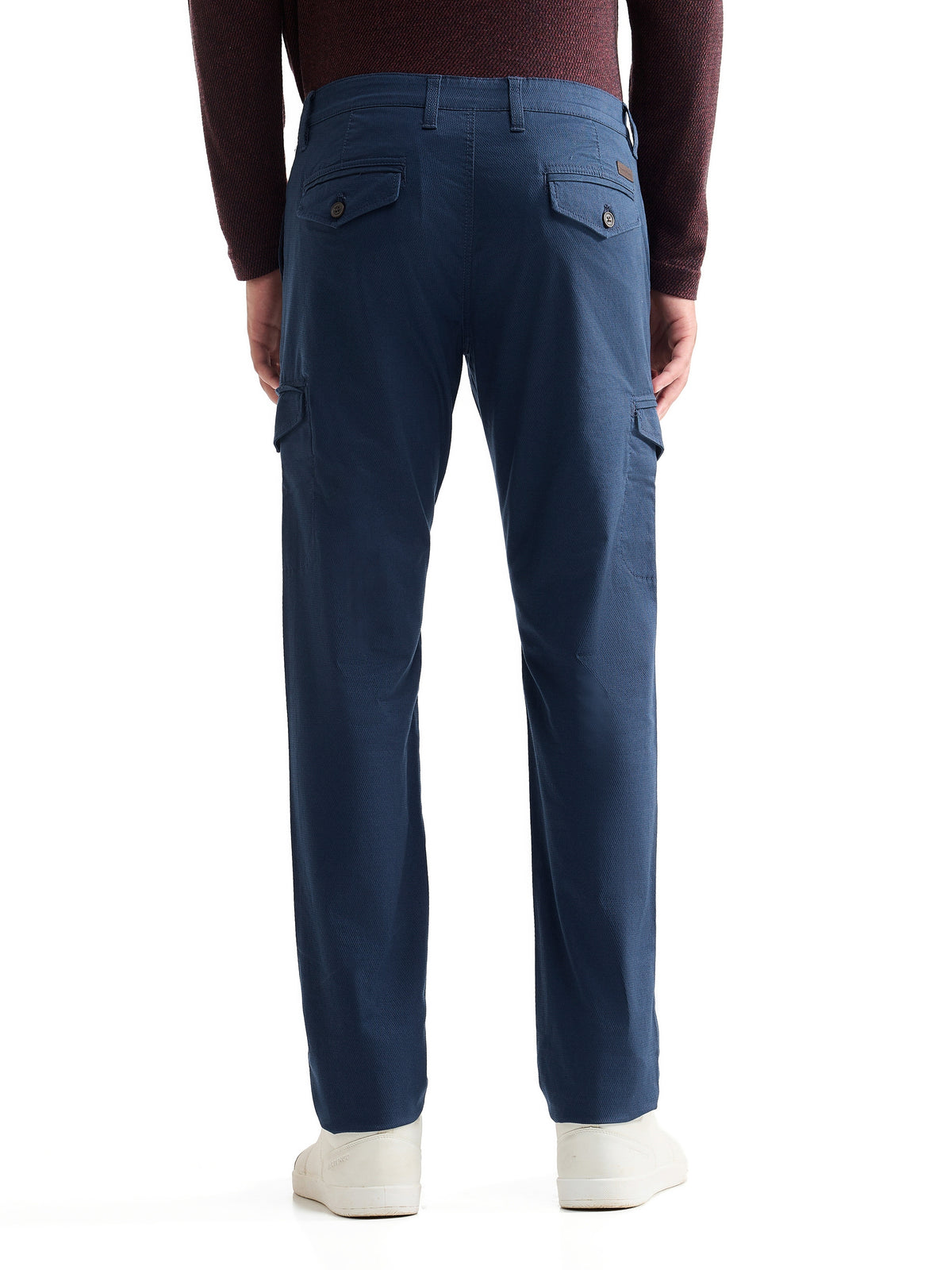Slim Fit Cotton Stretch Trouser - Gasoline t4option_2