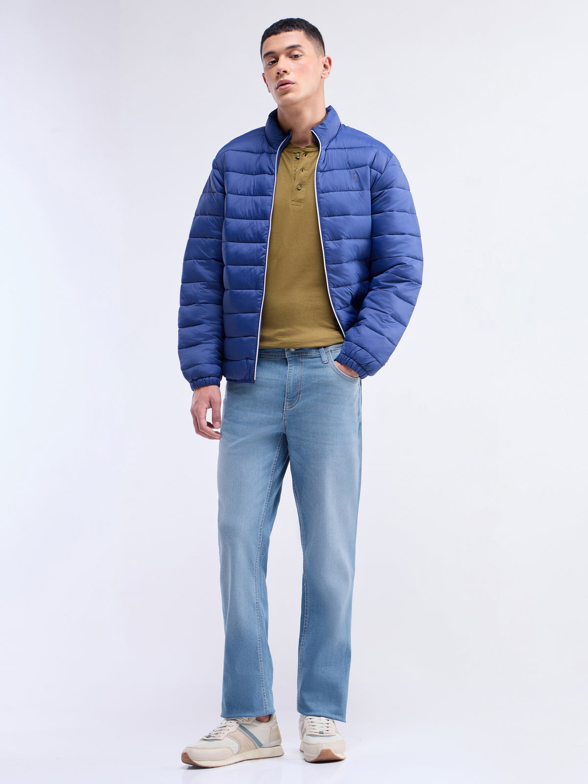 Slim Fit Cotton Stretch Jeans - Med Wash t4option_0
