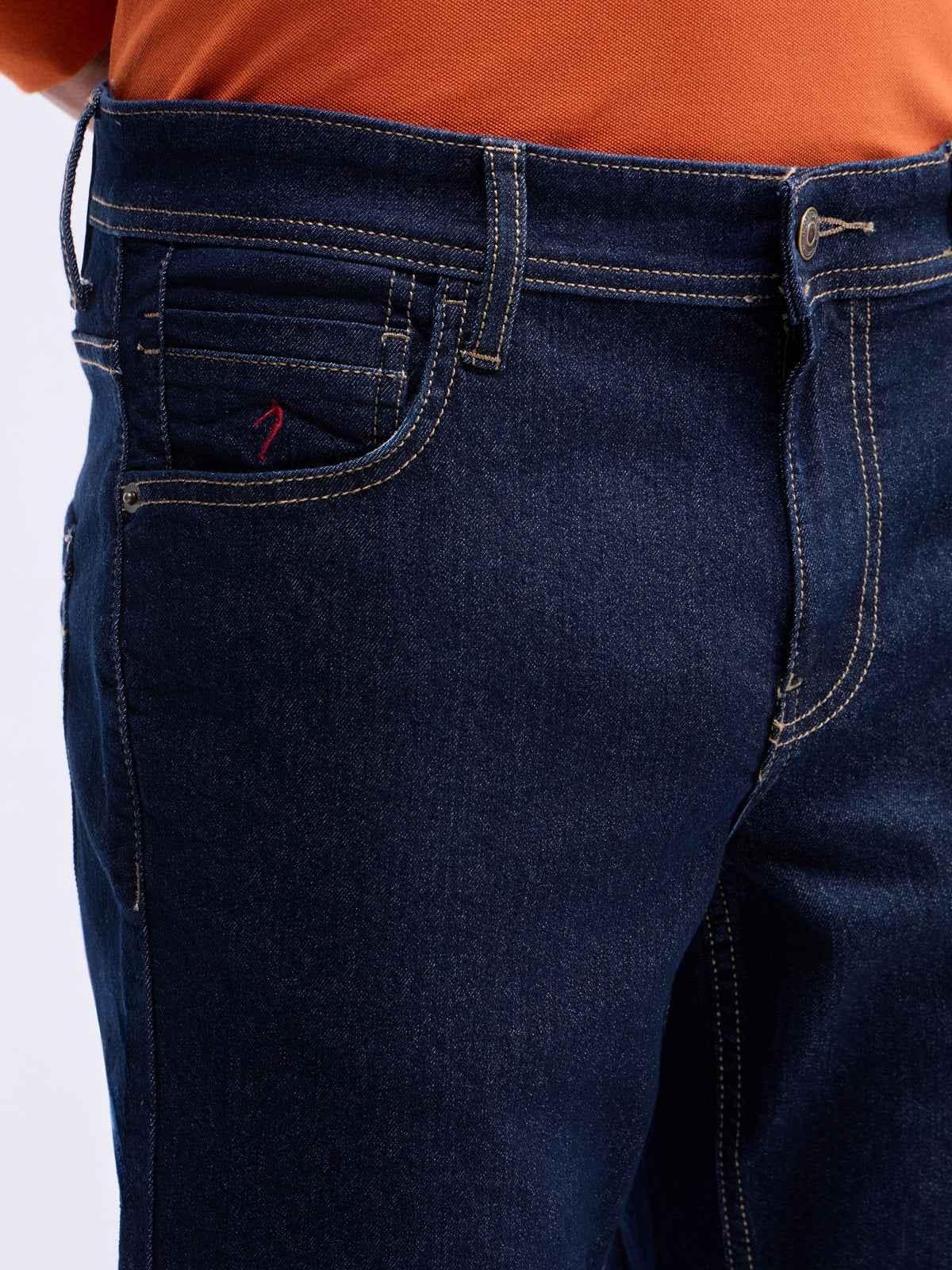 Slim Fit Cotton Stretch Jeans - Rinse t4option_0