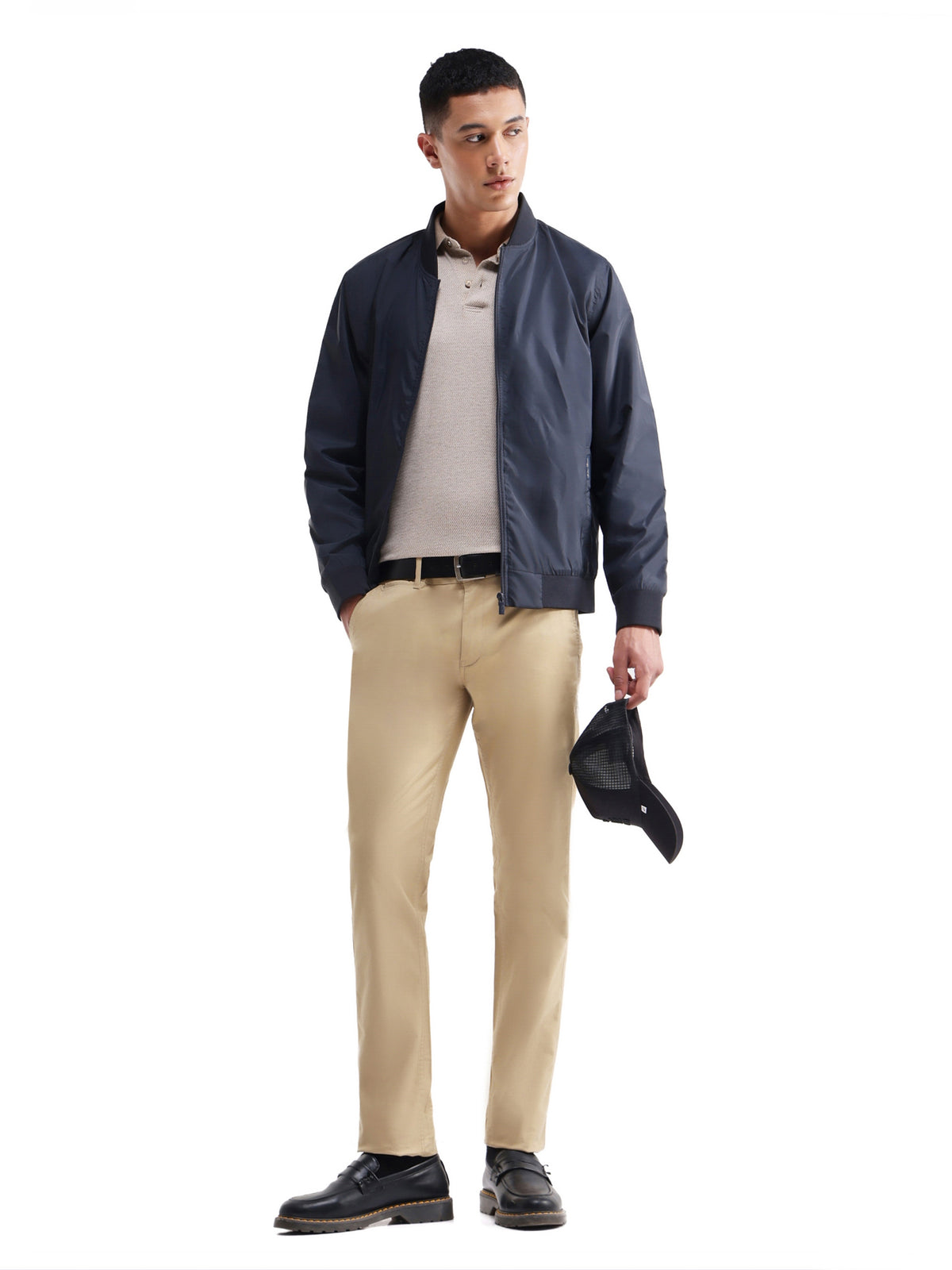 Brooklyn Fit Cotton Stretch Trouser - Lt Khaki t4option_0