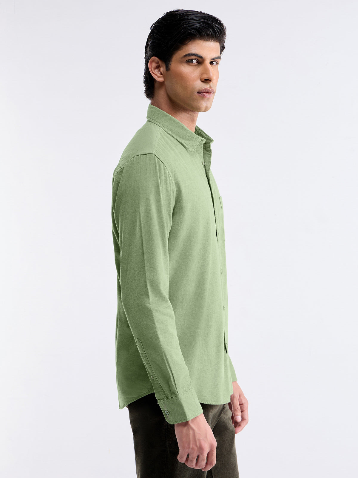 Check Full Sleeve Cotton Shirt - Sap t4option_3