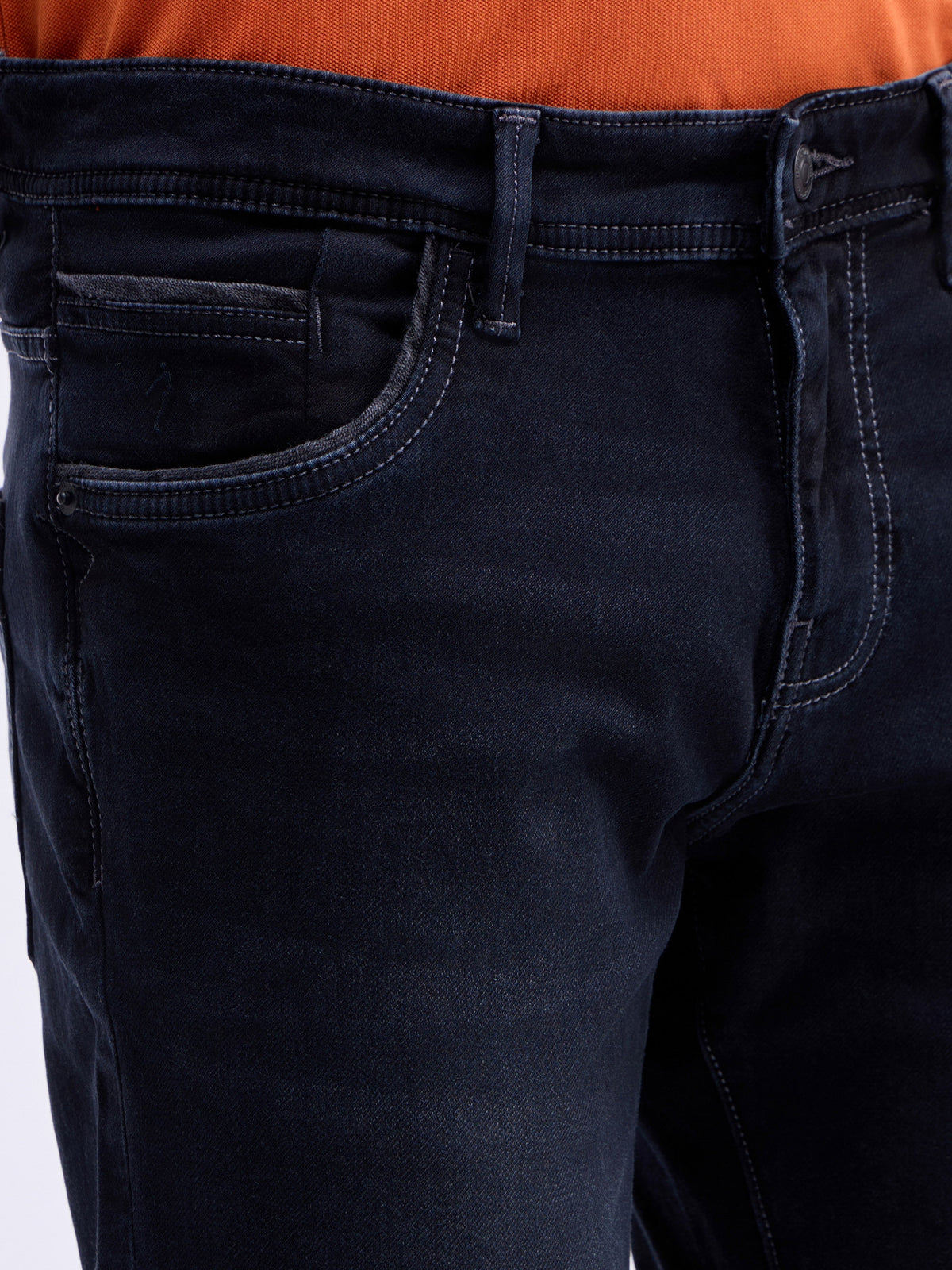 Slim Fit Stretchable Jeans - Dark Oxy t4option_0