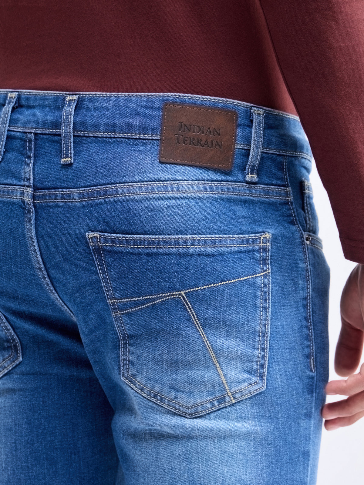 Skinny Fit Stretchable Jeans - Light Wash t4option_0