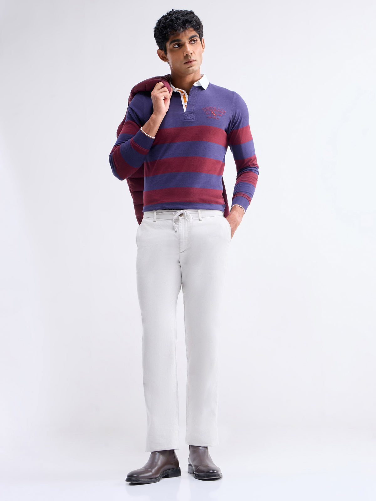 Regular Fit Cotton Linen Trouser - Natural t4option_0
