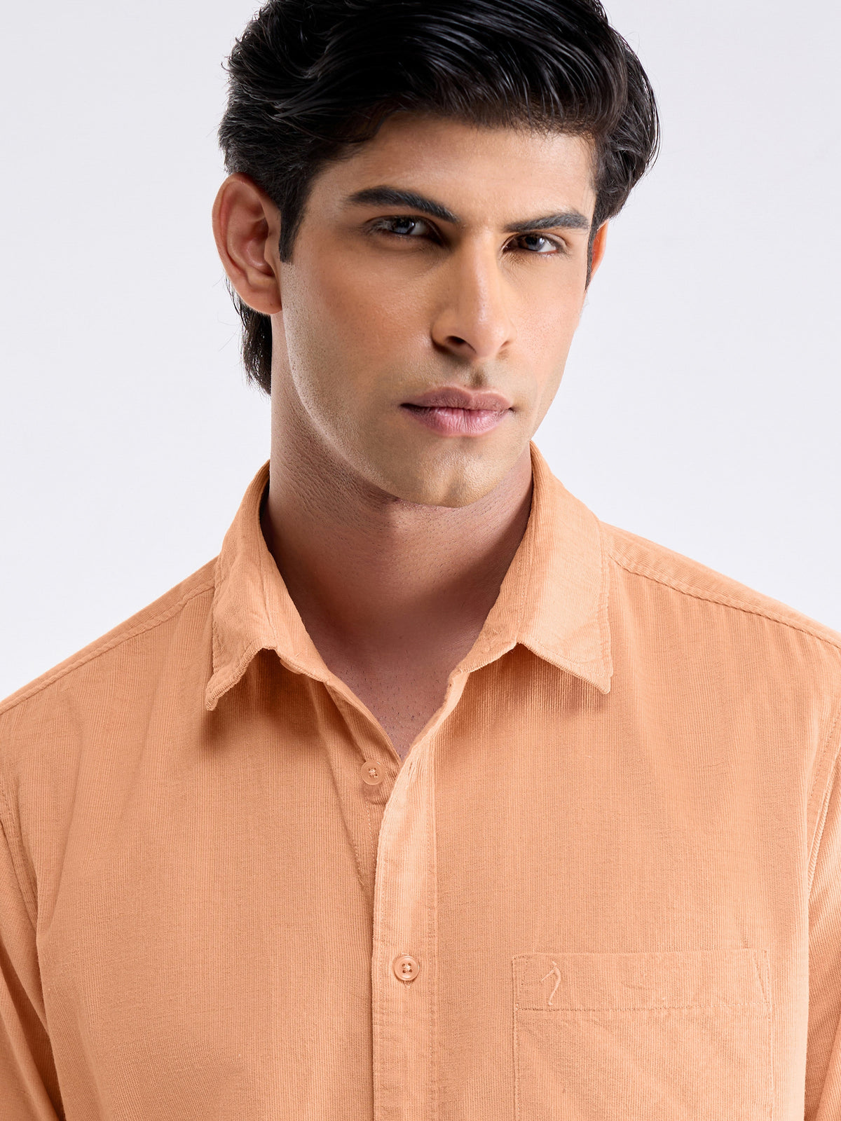 Check Full Sleeve Cotton Shirt - Orange t4option_2