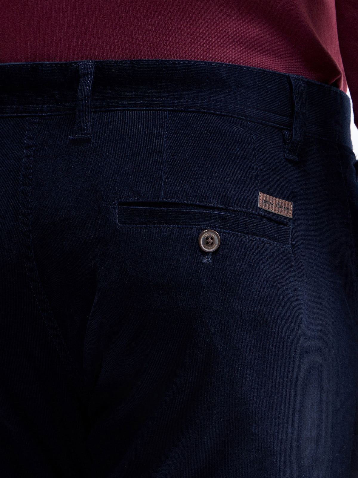 Slim Fit Cotton Stretch Trouser - Navy t4option_2