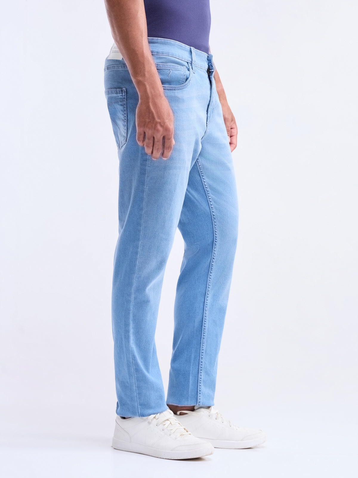 Slim Fit Stretchable Jeans - Light Wash t4option_0