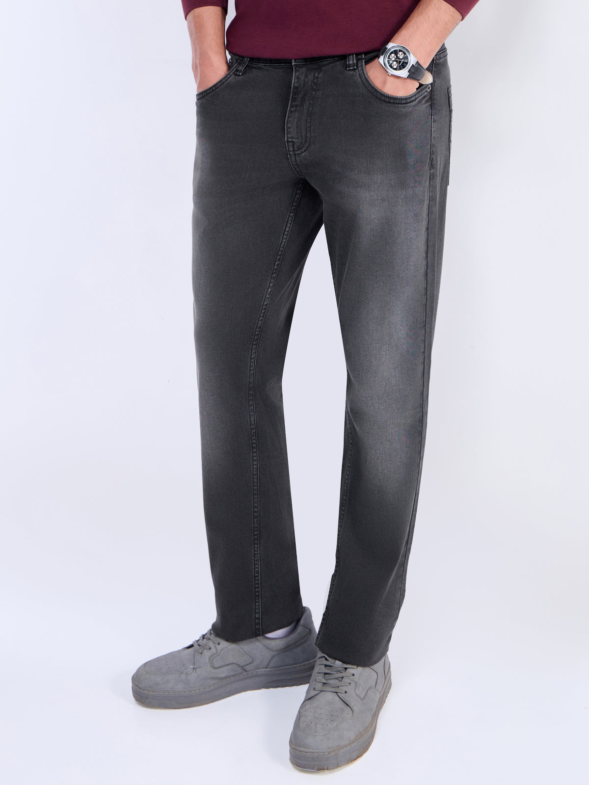 Slim Fit Jeans - Md Grey t4option_0