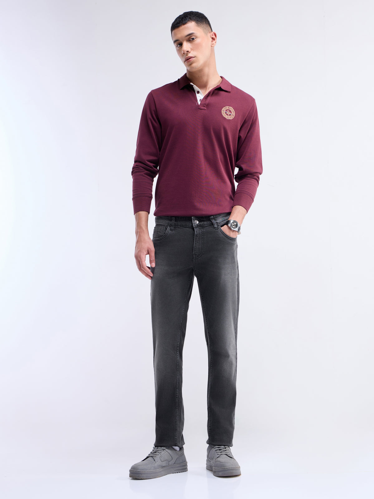 Slim Fit Jeans - Md Grey t4option_0