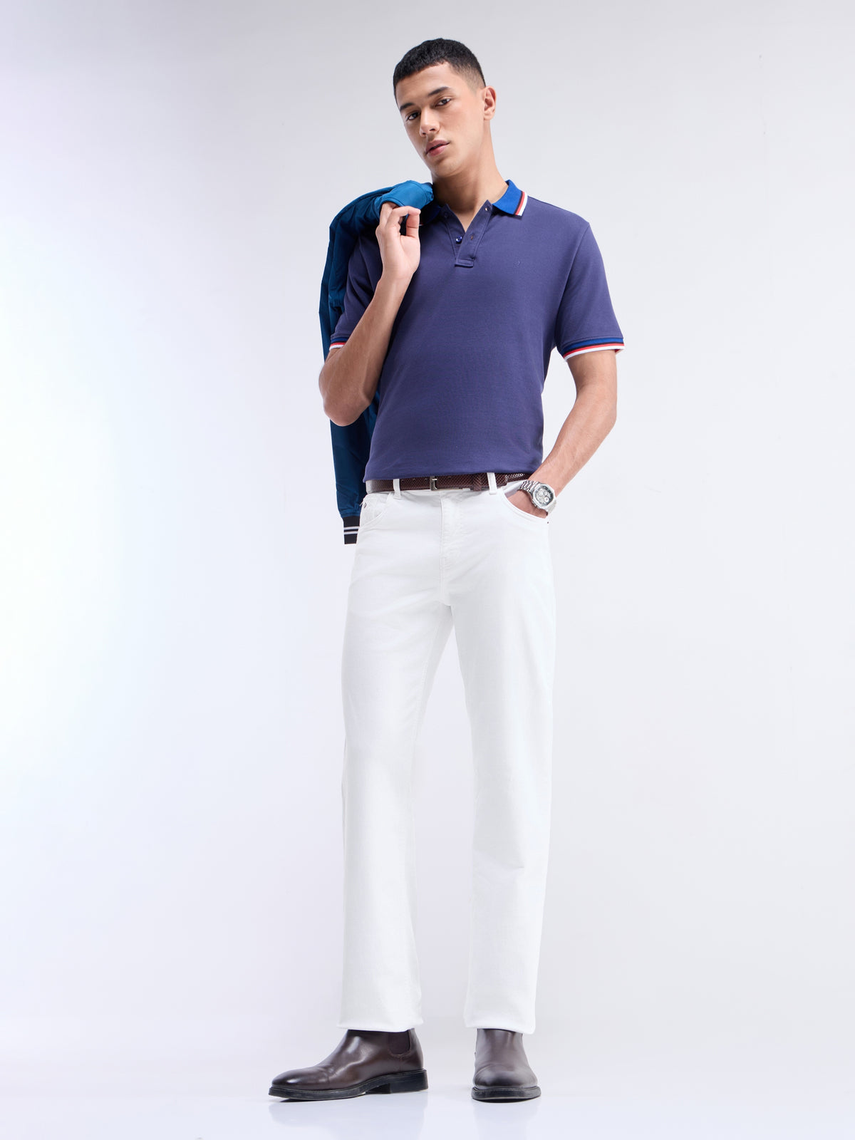 Regular Fit Jeans - White t4option_0