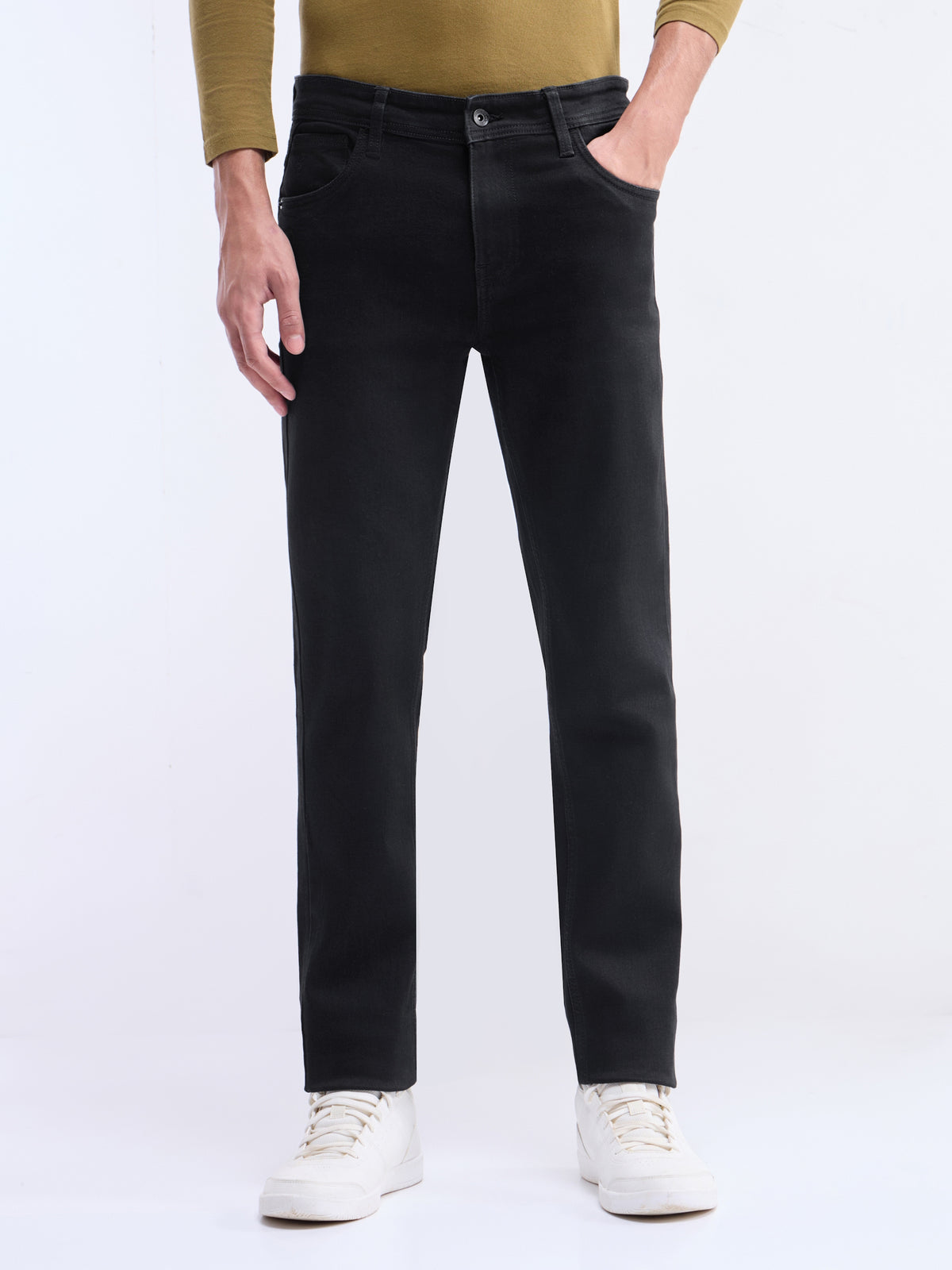 Slim Fit Jeans - Black t4option_0