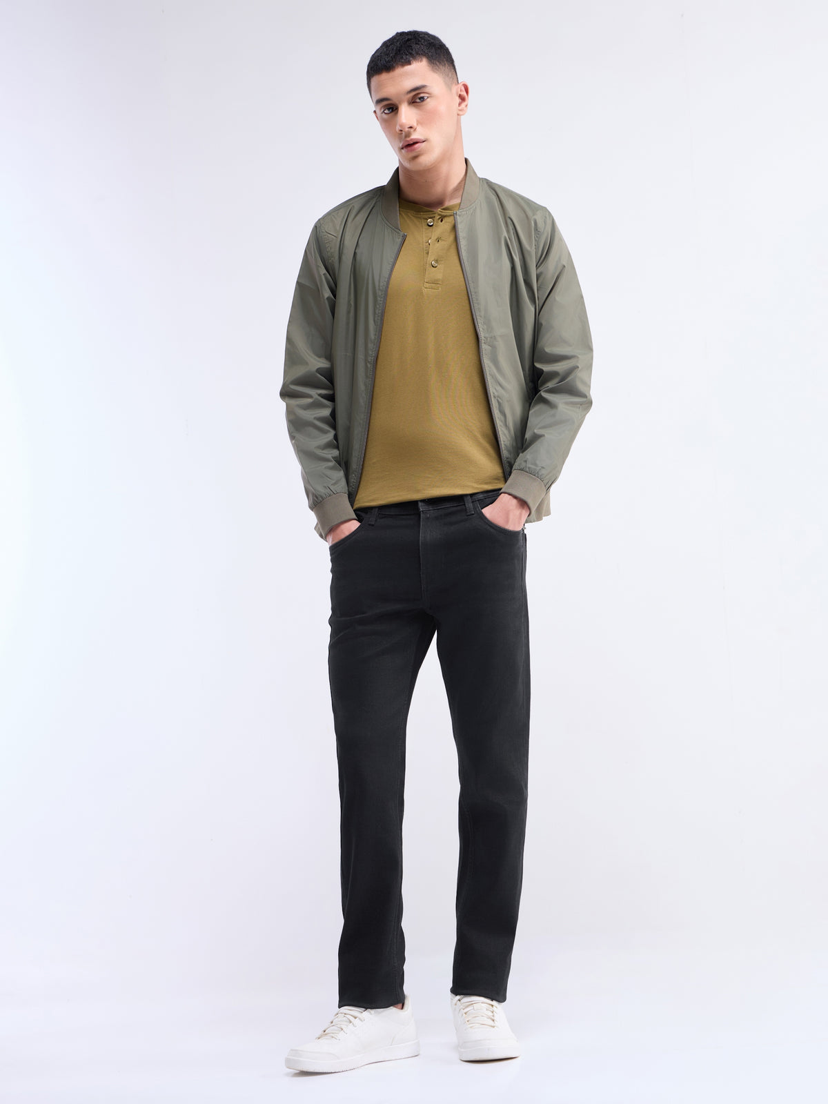 Slim Fit Jeans - Black t4option_0