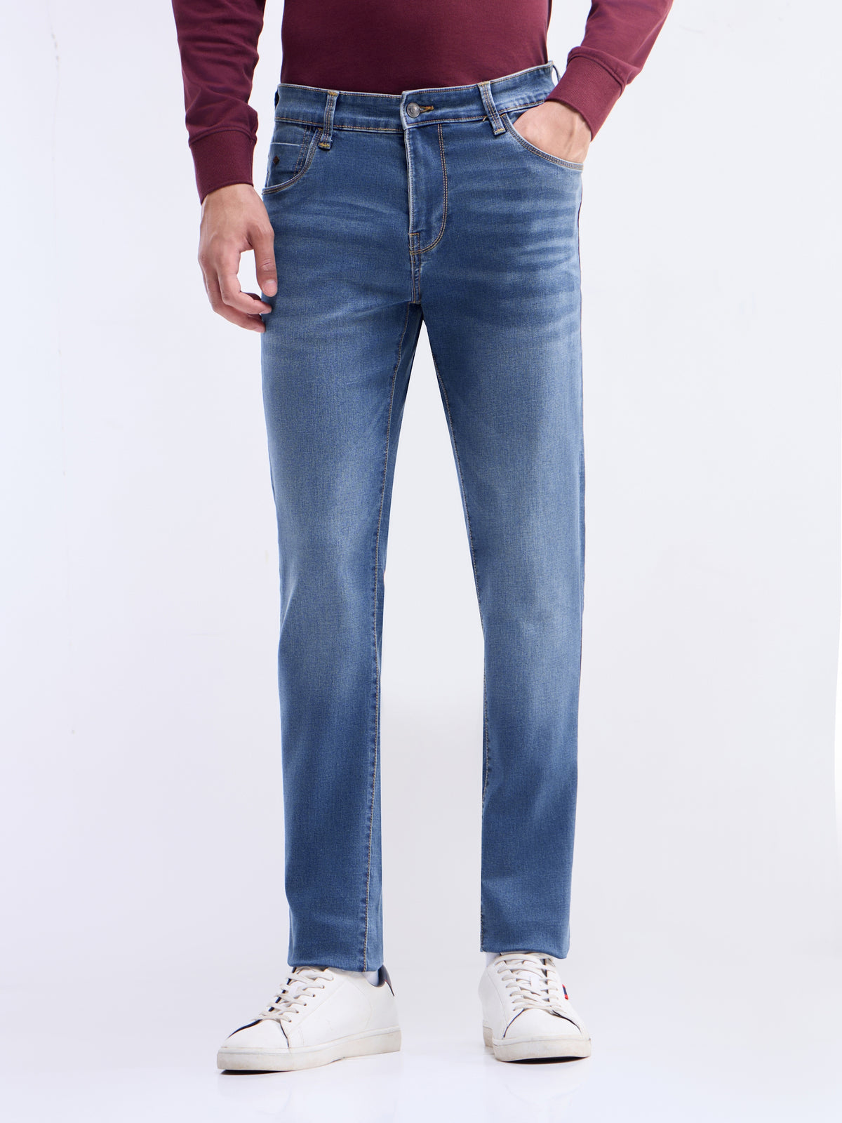 Slim Fit Jeans - Md Wash t4option_0