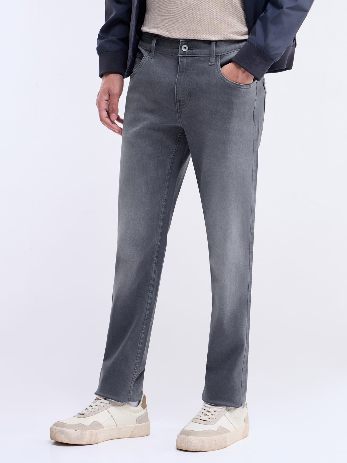 Slim Fit Jeans - Dark Grey t4option_0