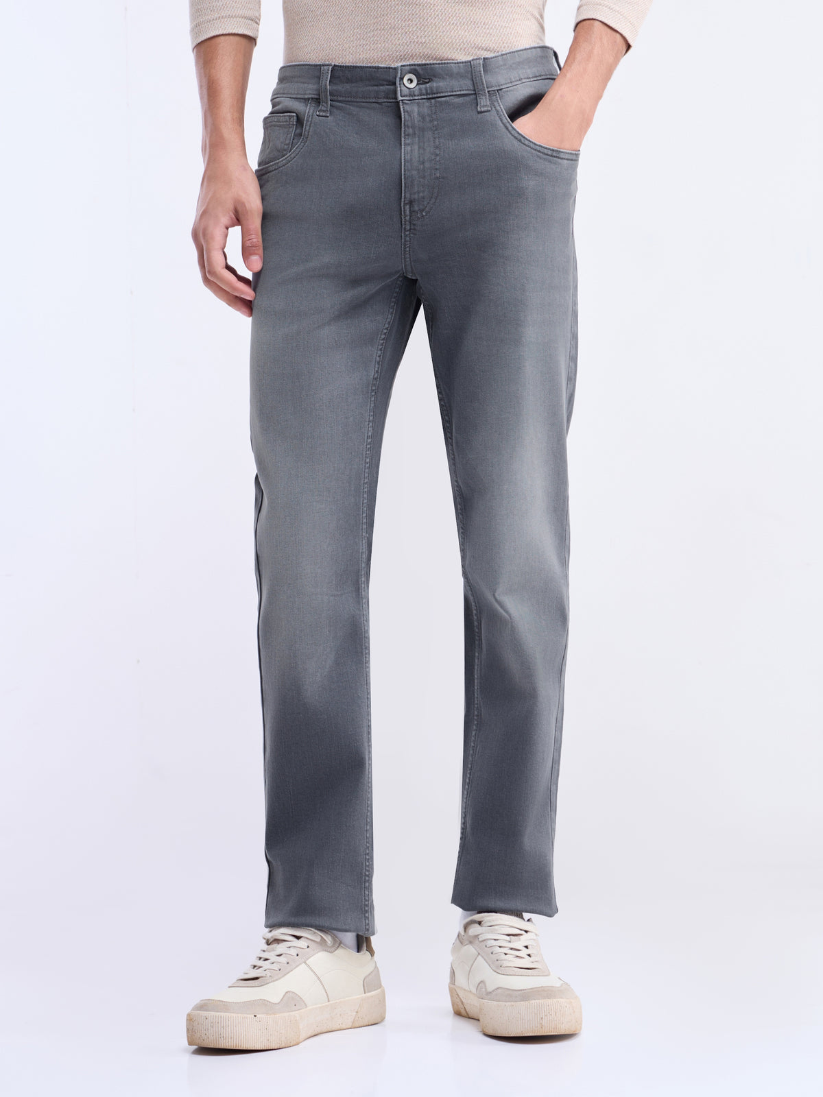Slim Fit Jeans - Dark Grey t4option_0