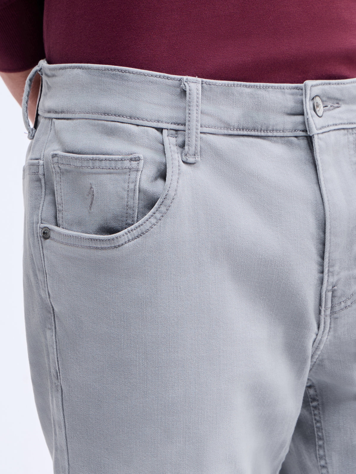 Slim Fit Jeans - Light Grey t4option_0