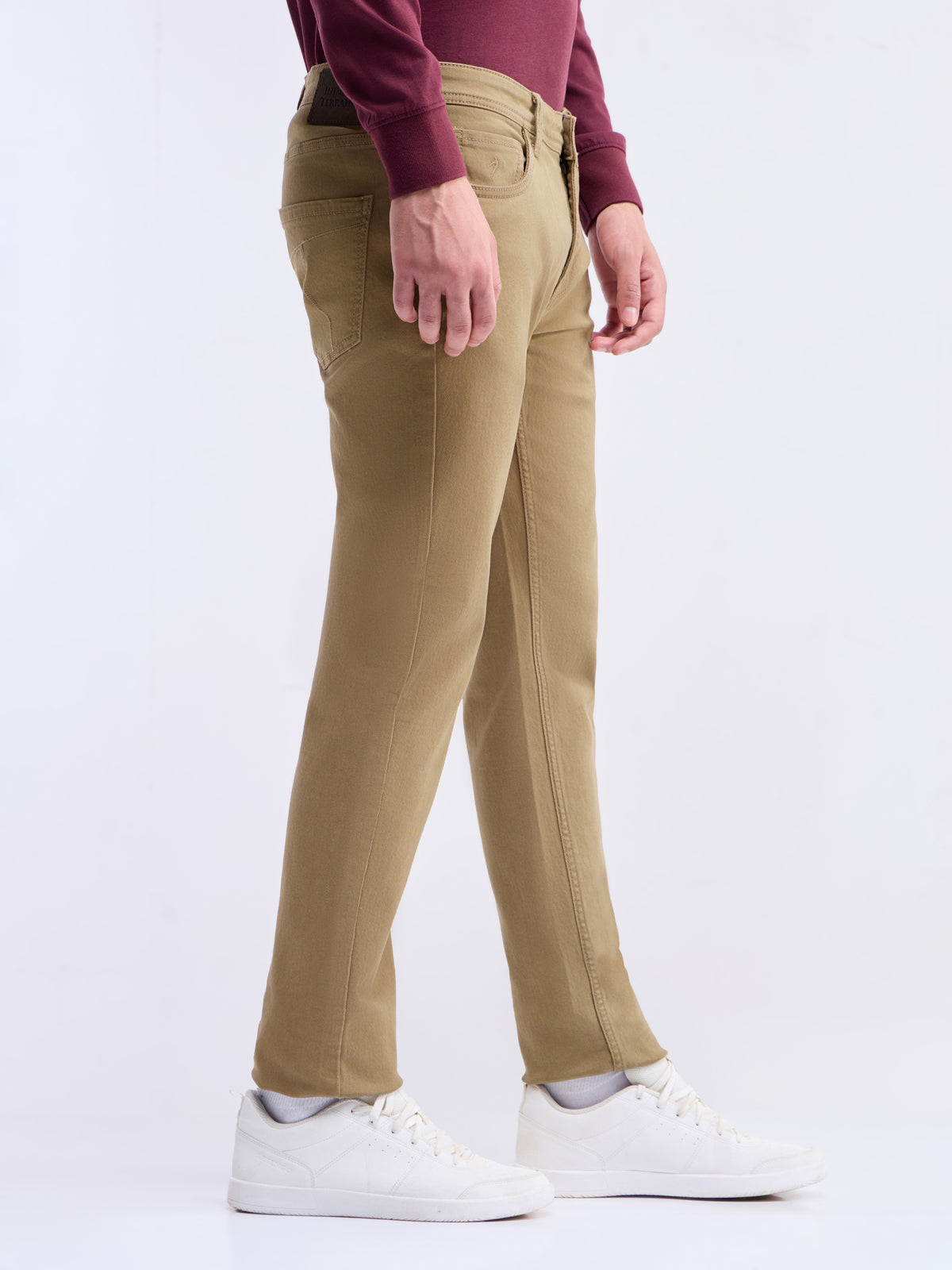 Slim Fit Jeans - Dark Khaki t4option_0