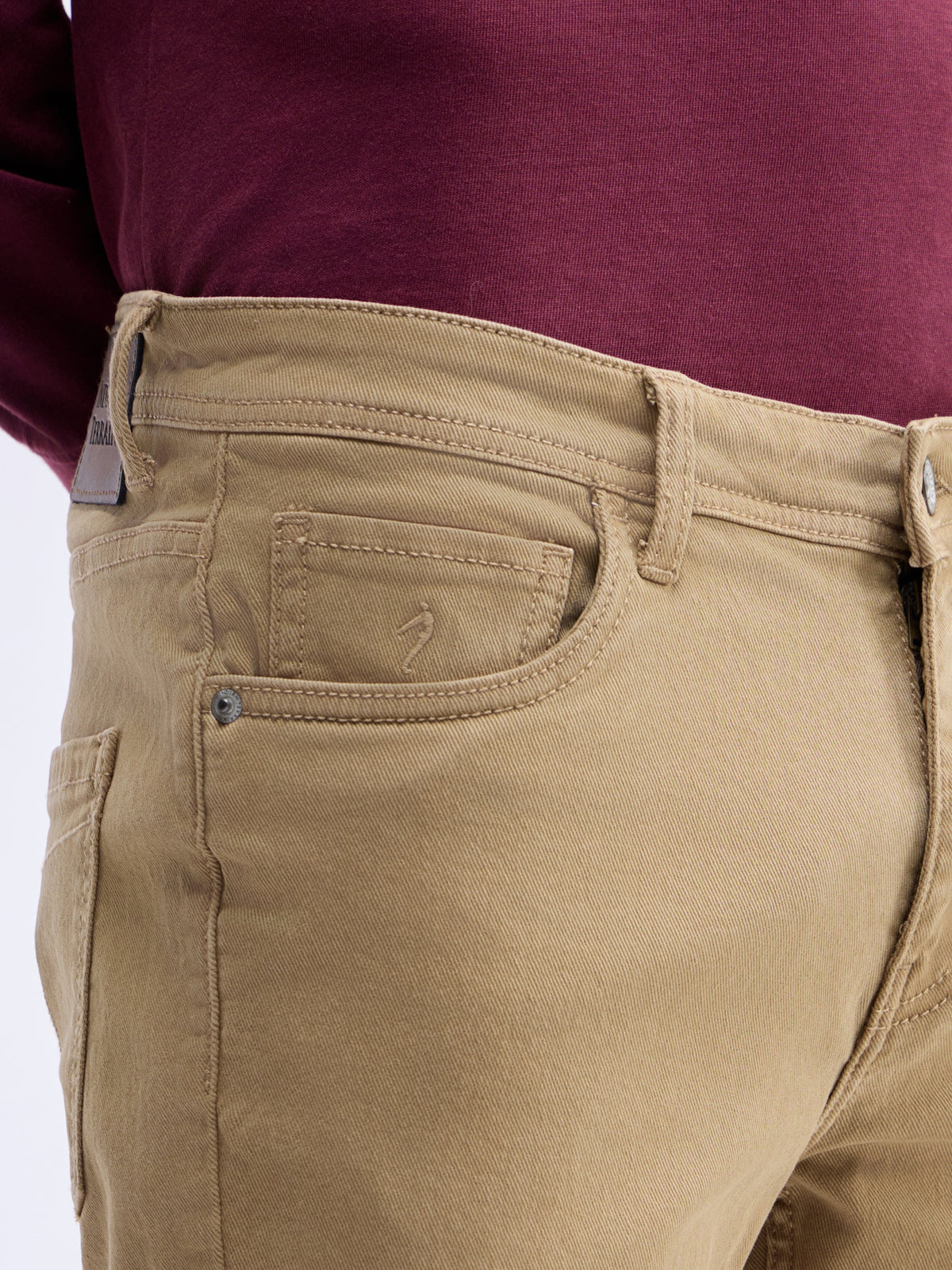 Slim Fit Jeans - Dark Khaki t4option_0