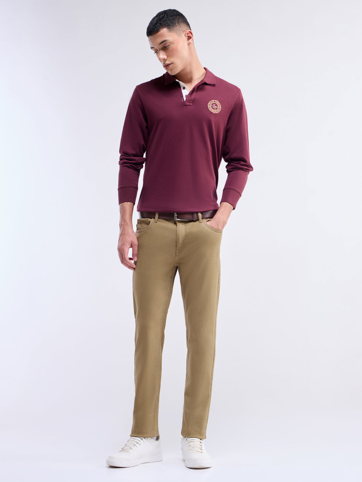 Slim Fit Jeans - Dark Khaki t4option_0