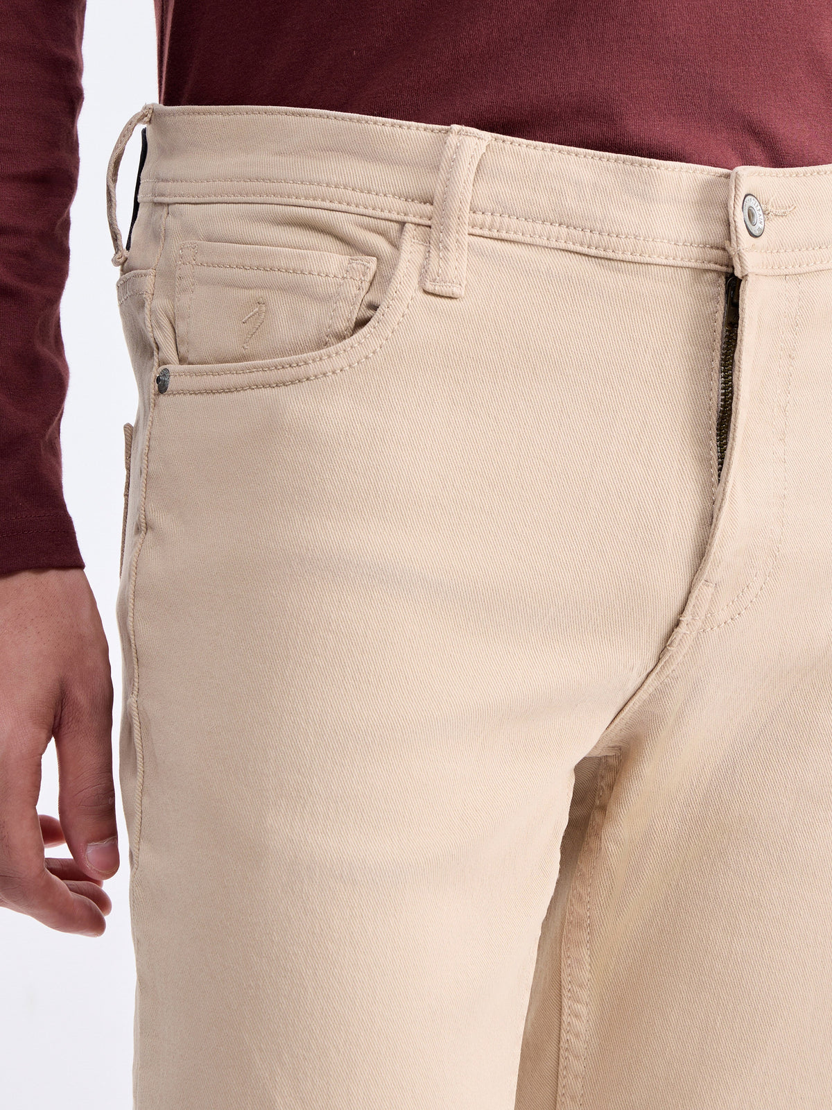 Slim Fit Jeans - Khaki t4option_1