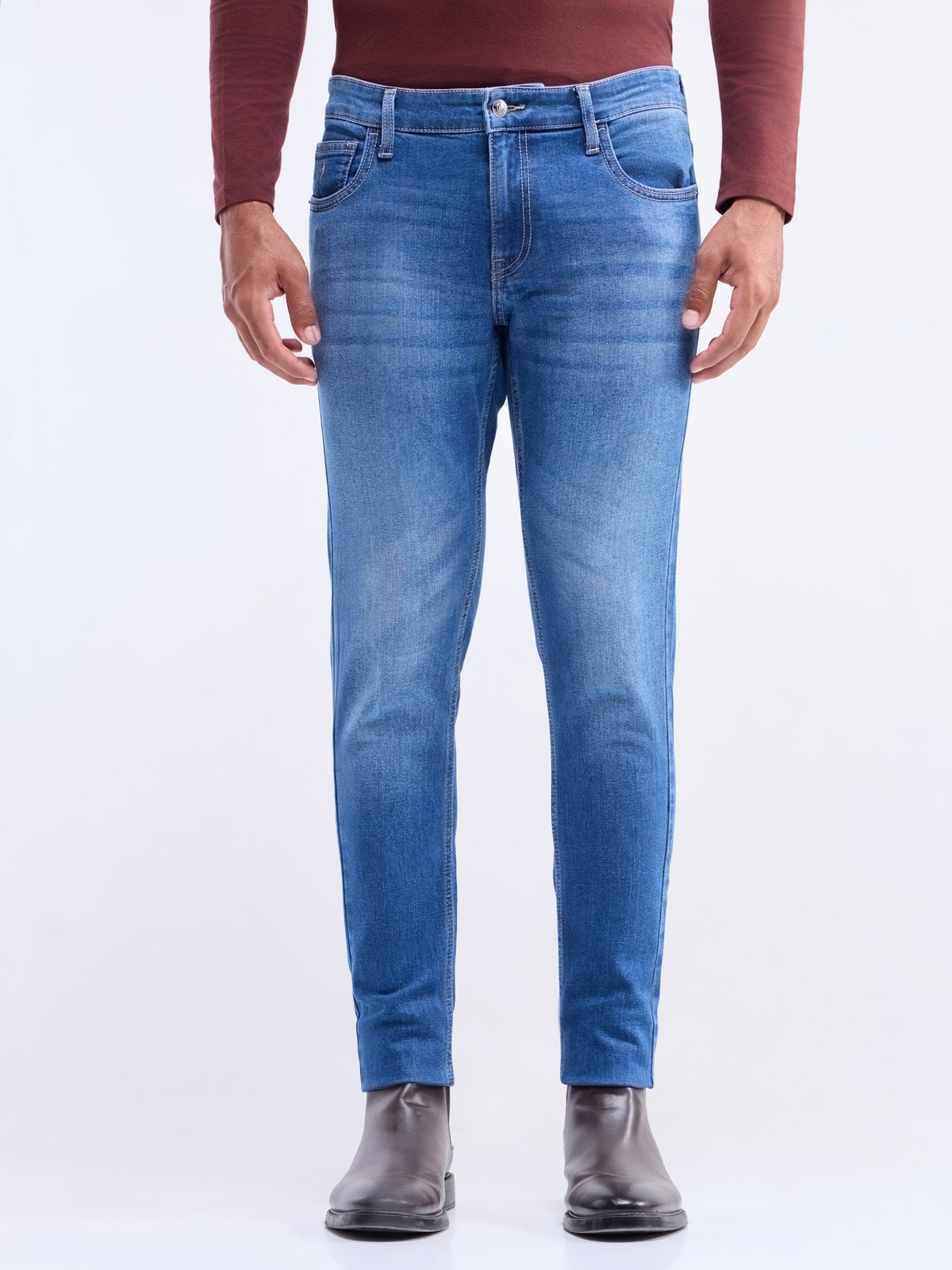 Skinny Fit Jeans - Light Wash t4option_0