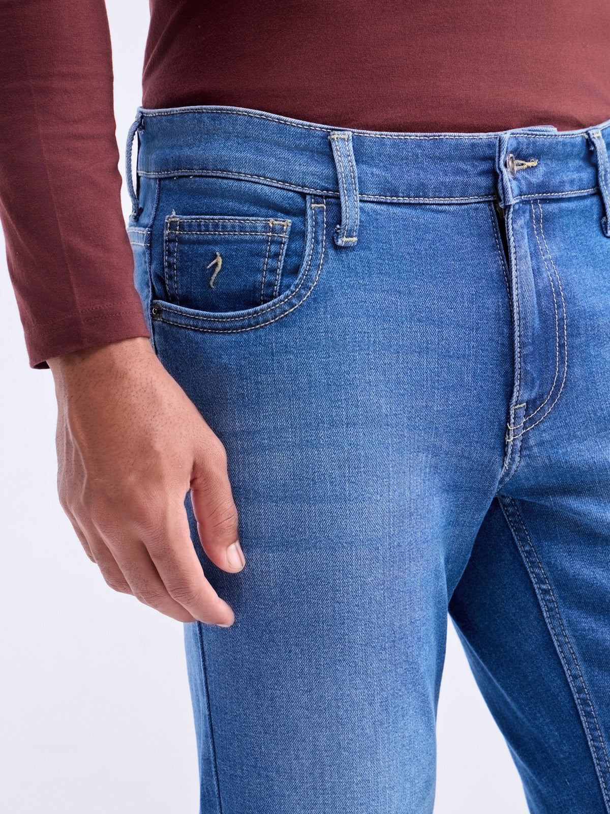 Skinny Fit Jeans - Light Wash t4option_0