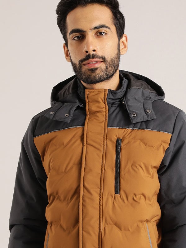 Buy Indian Terrain Men Coral Red Padded Sleeveless Gilet Jacket - Jackets  for Men 519797 | Myntra