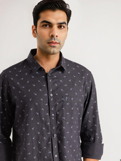 Men Printed Full Sleeve Cotton Shirt