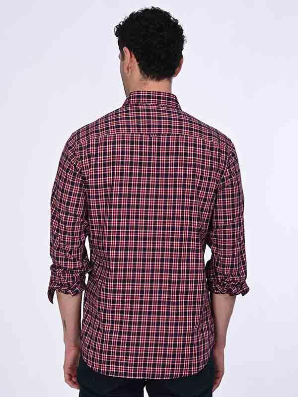 Men's Check Full Sleeves Cotton Stretch Shirt