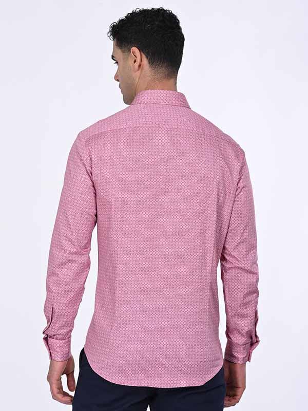 Men's Printed Full Sleeves Cotton Stretch Shirt