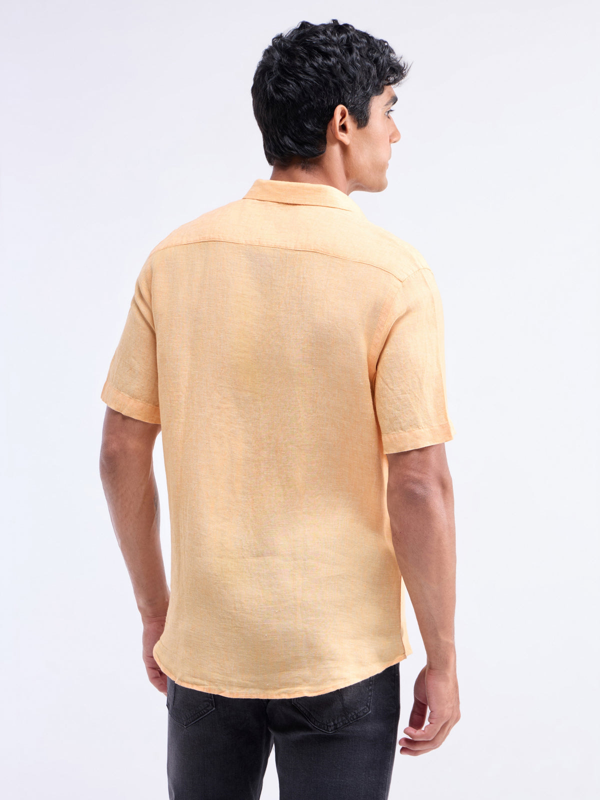 Solid Regular Fit Shirt - Mustard t4option_18